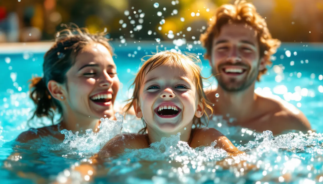 Espace aquatique en famille