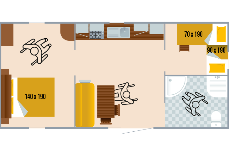 Mobile-Home de 34m2